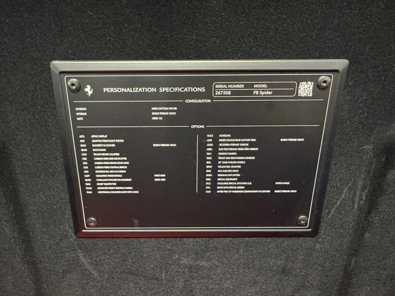 2021 Ferrari F8 Spider  Image principale